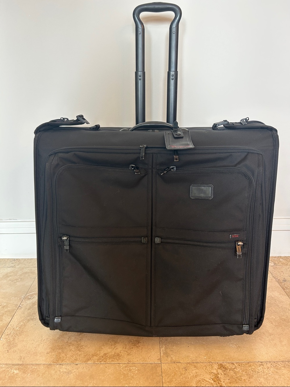 TUMI Alpha 2 22036DH Wheeled Garment Bag Black Nylon Rolling Suit Carrier
